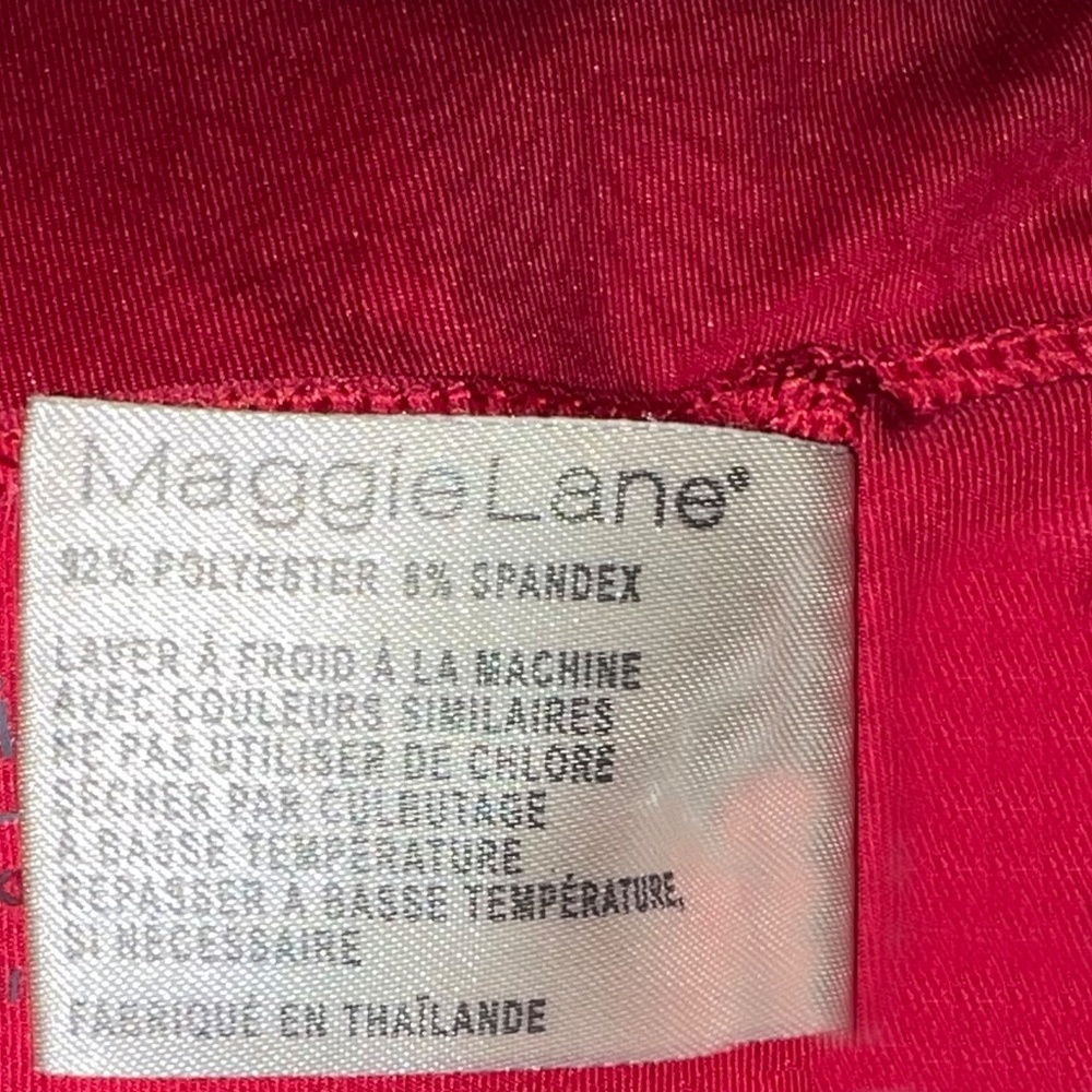 Red Lightweight Ruffle Skort - Picture 6 of 7